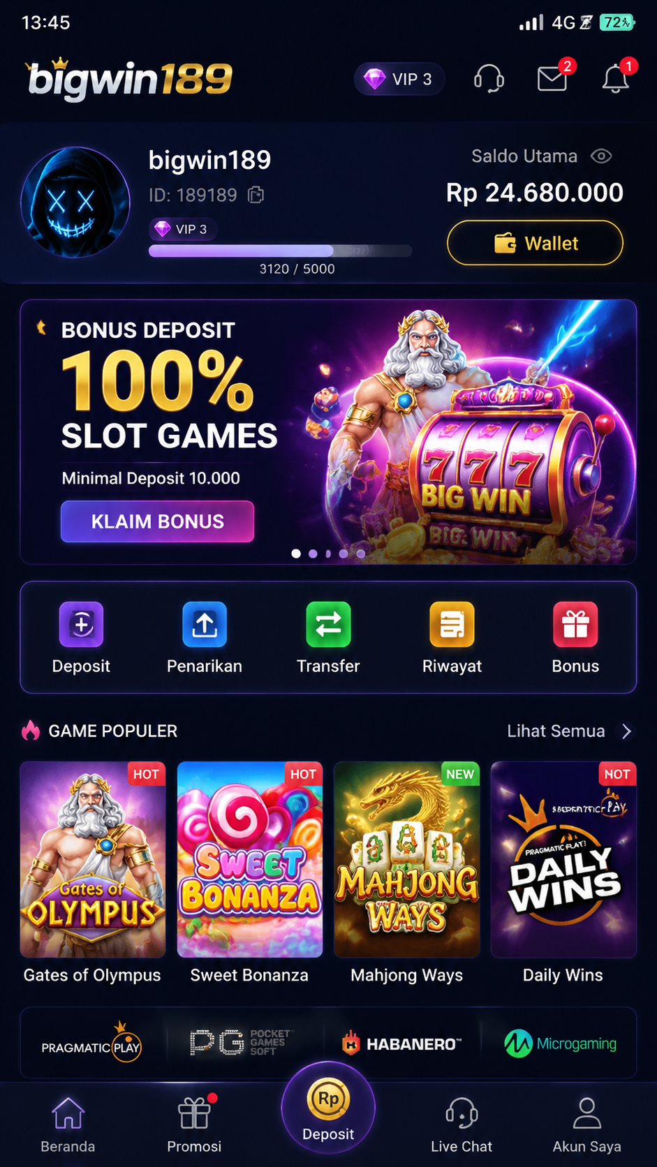 Screenshot 3 bigwin189